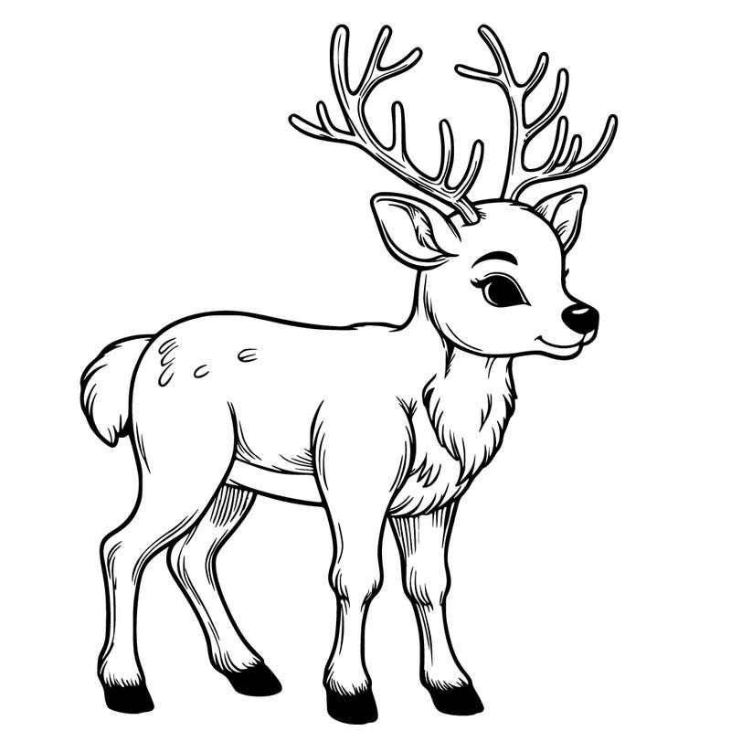 realistic reindeer