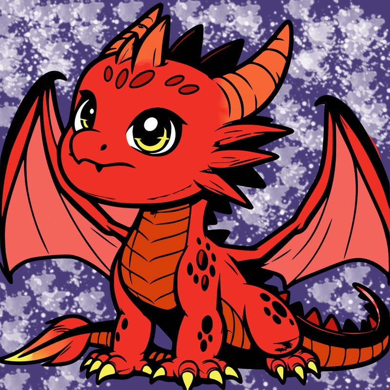fierce baby night dragon