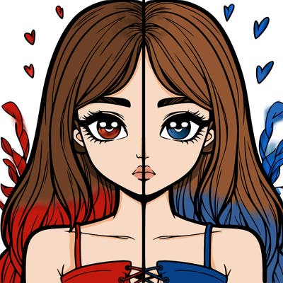 realistic girl split