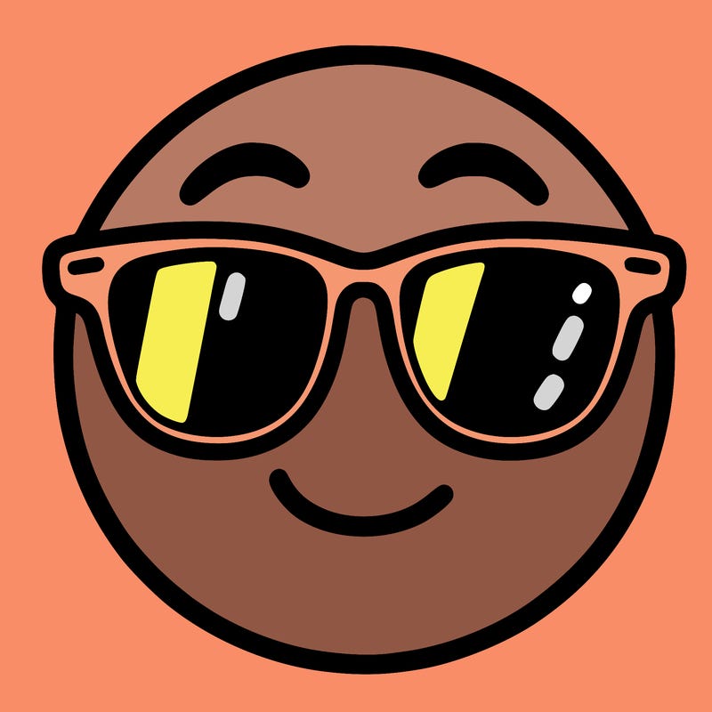 emoji with sunglasses
