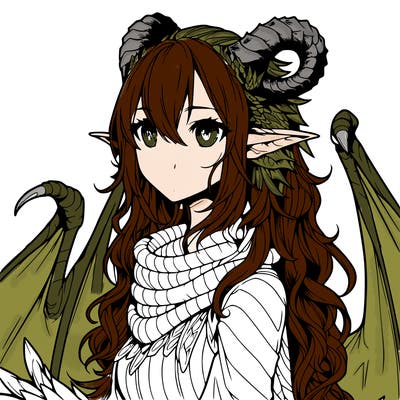 dragon girl realistic fantasy