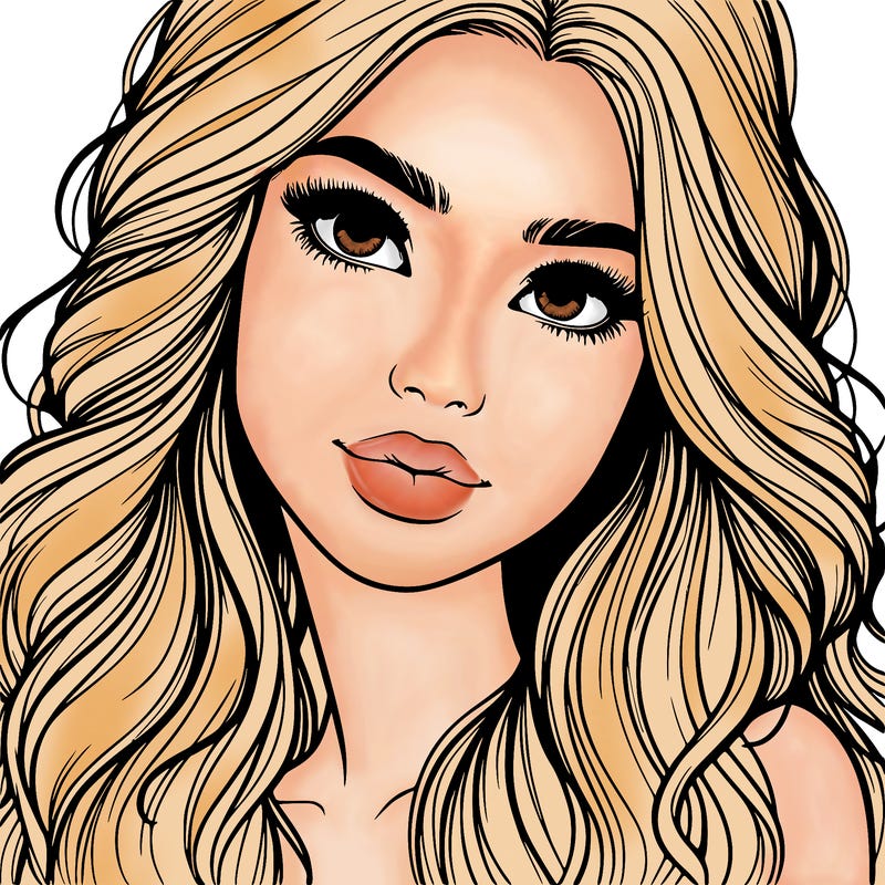 beautiful realistic girl