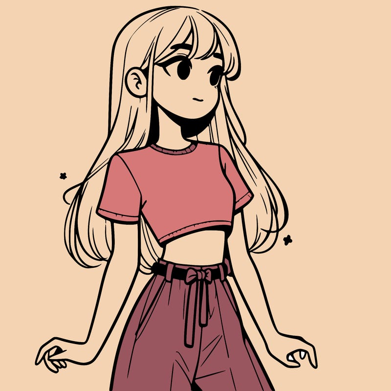 girl in a cute crop top