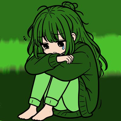 depressed girl