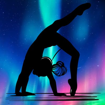 girl doing gymnastics