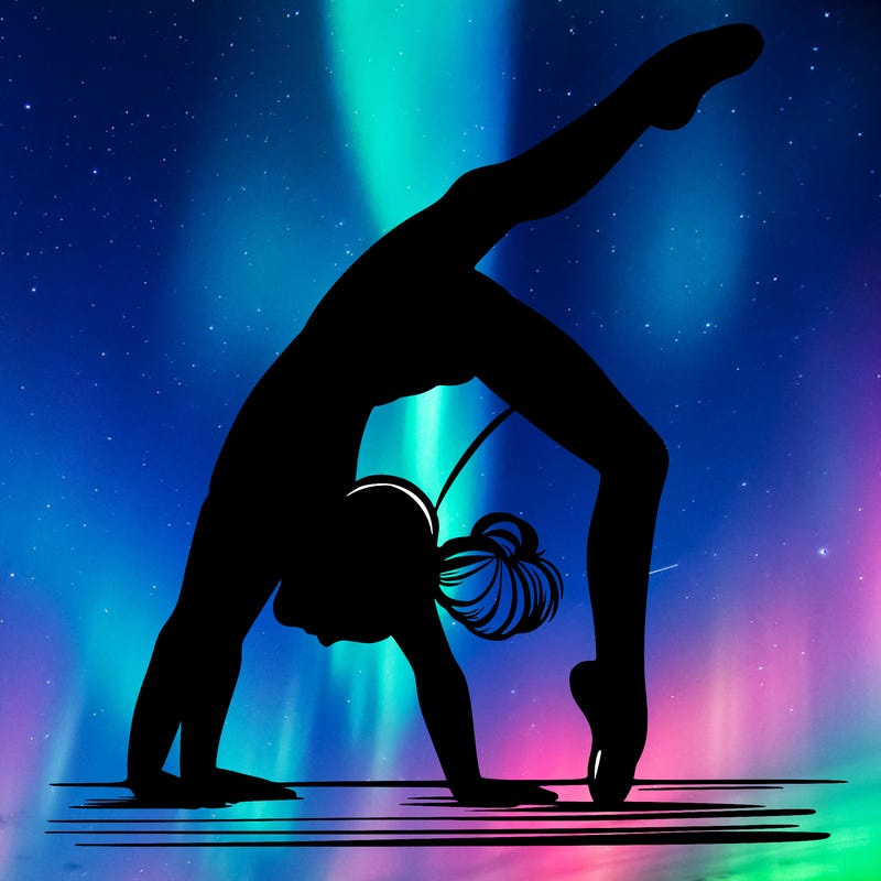 girl doing gymnastics