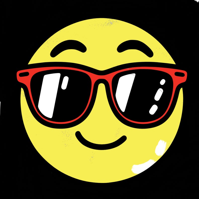 emoji with sunglasses