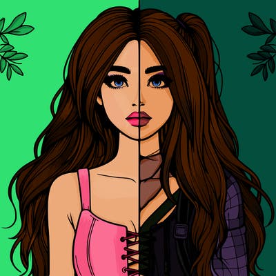 realistic girl split