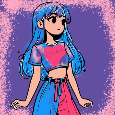 girl in a cute crop top