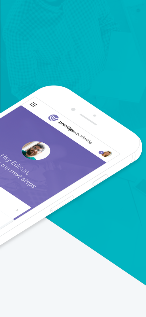 Smartphone displaying the Ento Employee app dashboard with a user profile and company logo