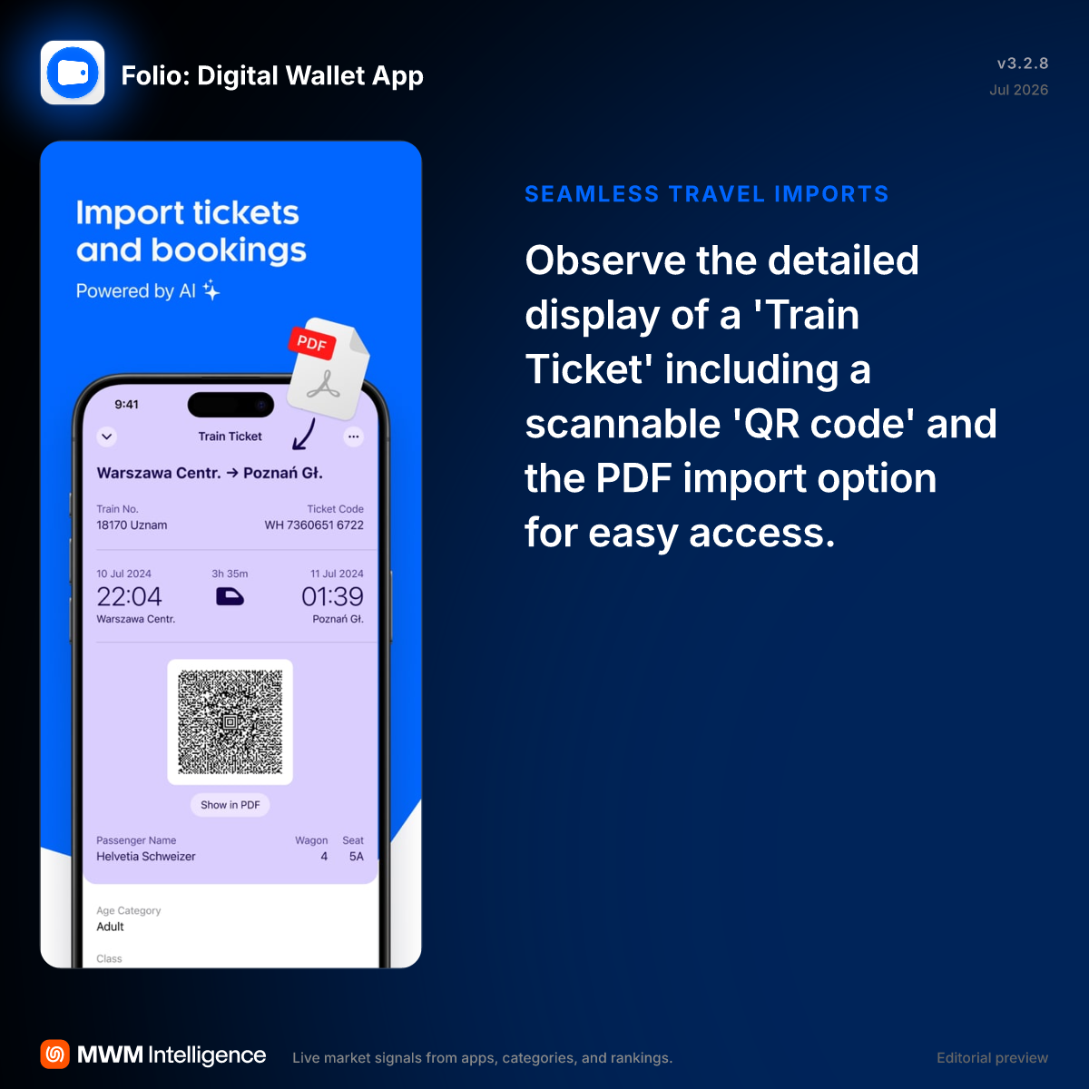 Folio: Digital Wallet App - Productivity App | MWM