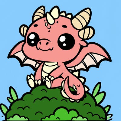 a cute dragon