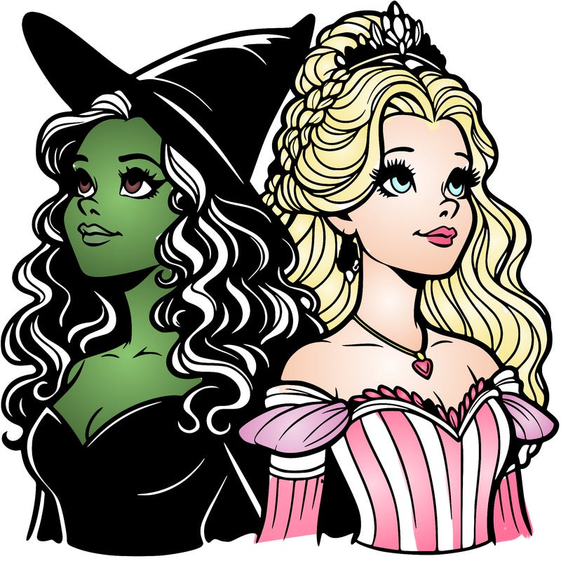 'elphaba and glinda (realistic)