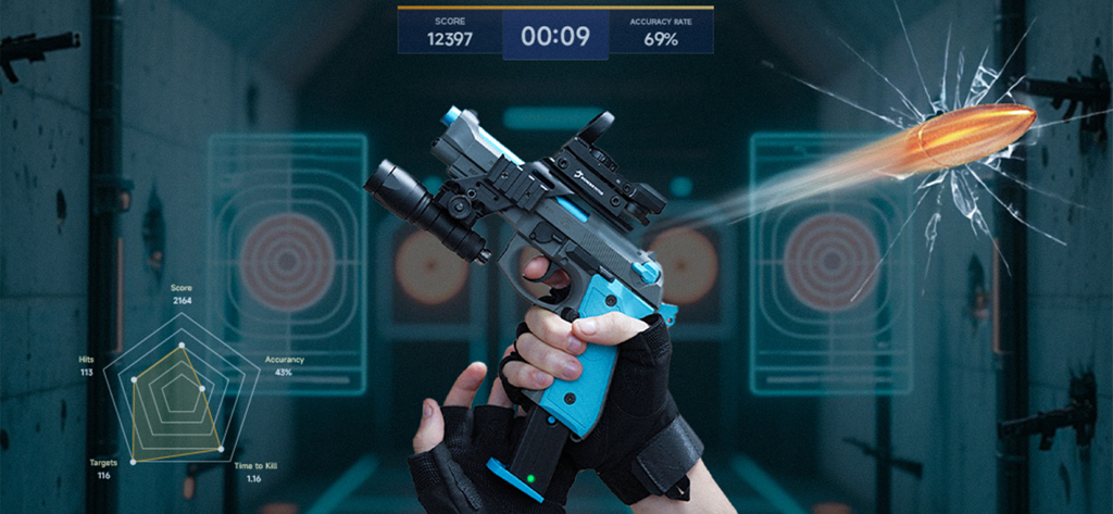 Shooting Lab Mobile - Shooting Lab Mobile app displaying tactical firearms training analytics and accuracy stats