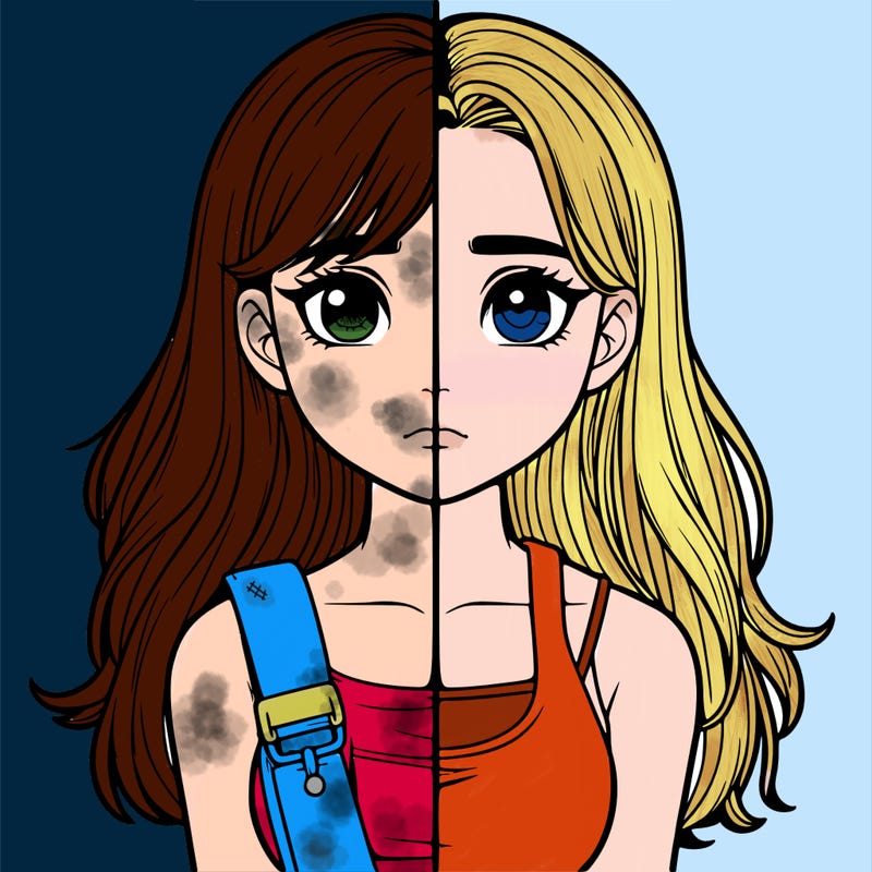 realistic girl split