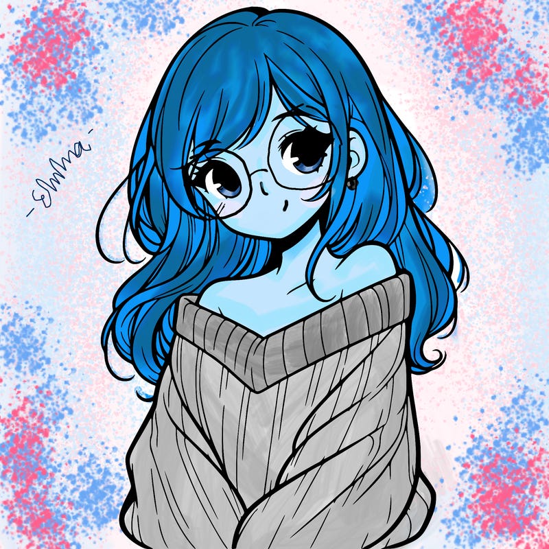 shy pretty girl wearing a sweater that is falling off one shoulder portrait