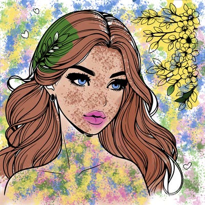 beautiful realistic girl