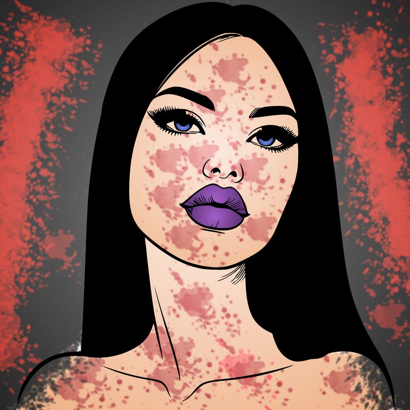 realistic woman with full lips