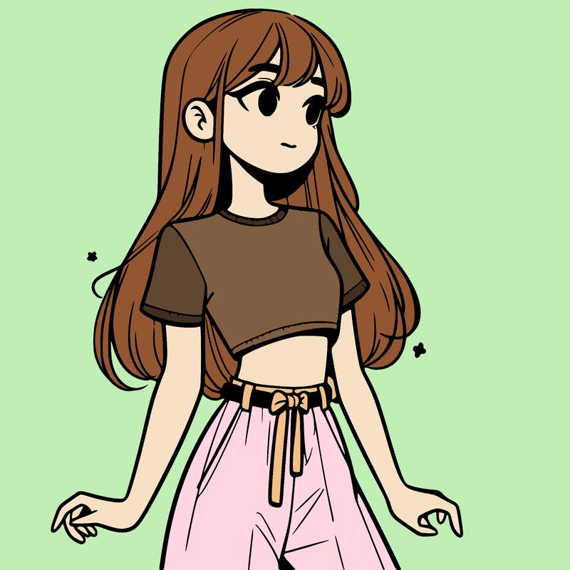 girl in a cute crop top