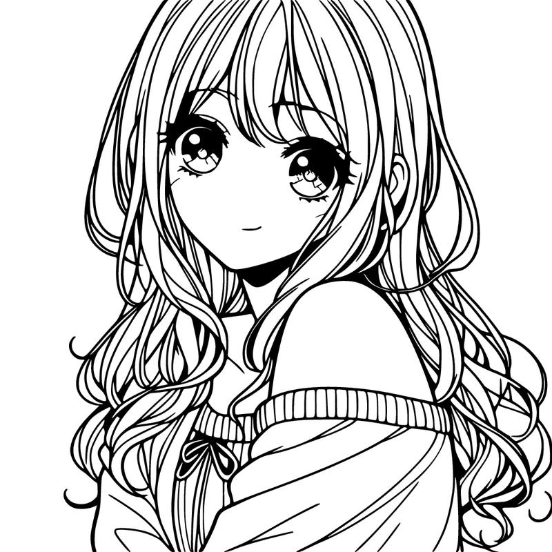 beautiful manga girl