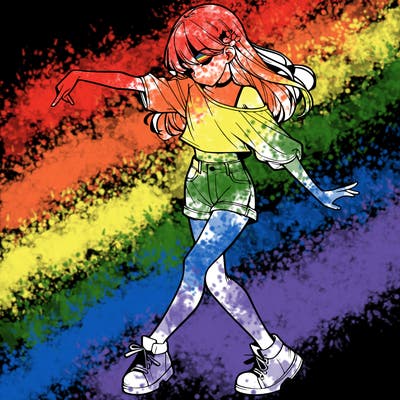 realistic girl danceing