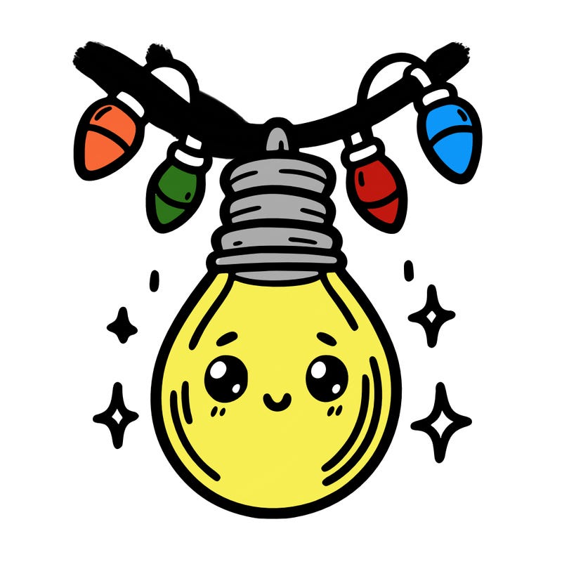 small bulb of a garland