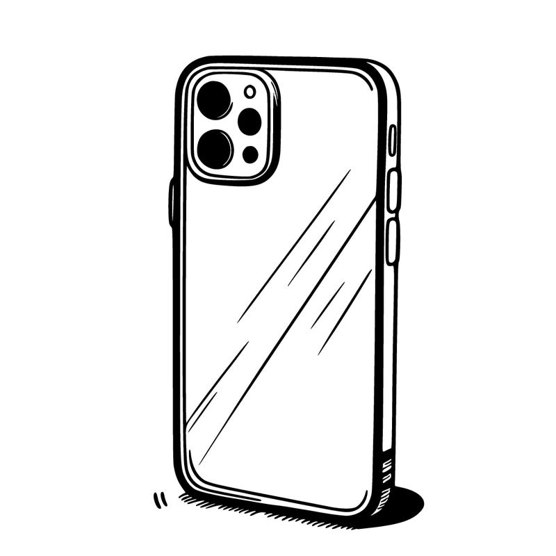a plain phone case