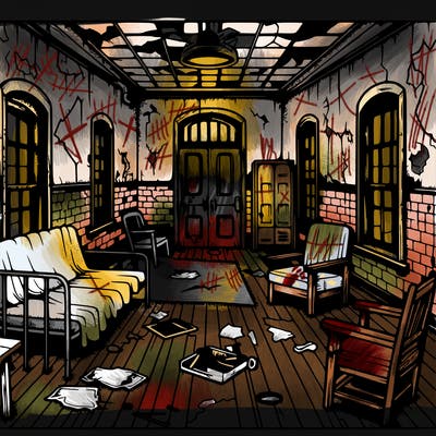 old mental hospital room abandoned