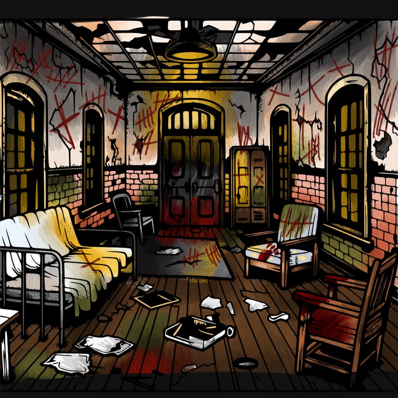 old mental hospital room abandoned