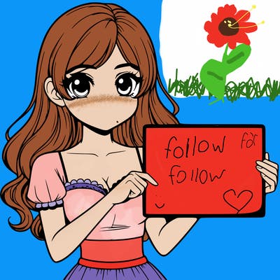 realistic pretty girl holding blank sign