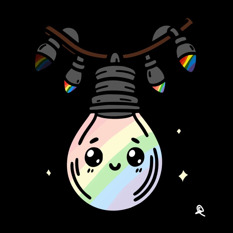 small bulb of a garland