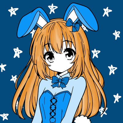 anime girl in bunny costume