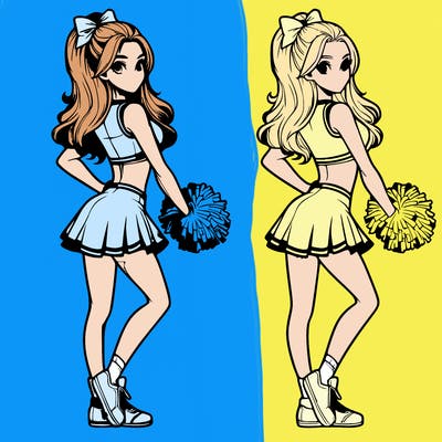 realistic cheerleader