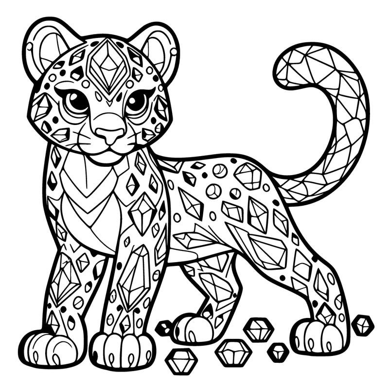 crystal leopard