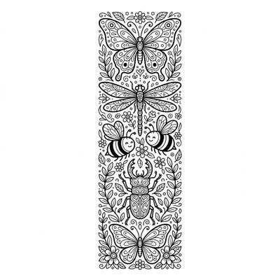 Bring the beauty of nature to your books with this delightful insect figurines bookmark. Featuring a charming array of butterflies, bees, and beetles, it's a perfect blend of creativity and functionality.