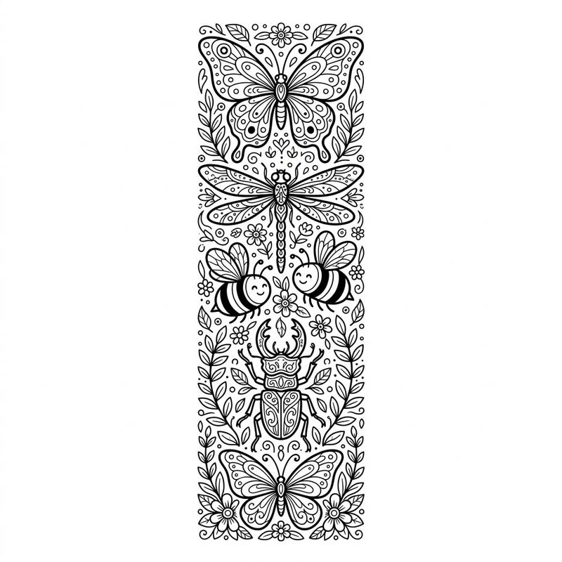 Bring the beauty of nature to your books with this delightful insect figurines bookmark. Featuring a charming array of butterflies, bees, and beetles, it's a perfect blend of creativity and functionality.