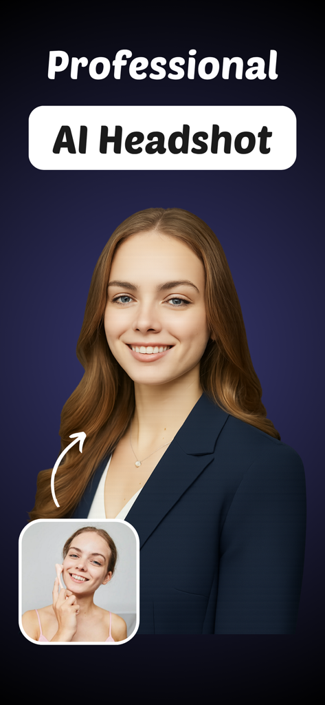 Professional AI Headshot PRTRX - Transformación con IA de un selfie casual en un retrato corporativo profesional