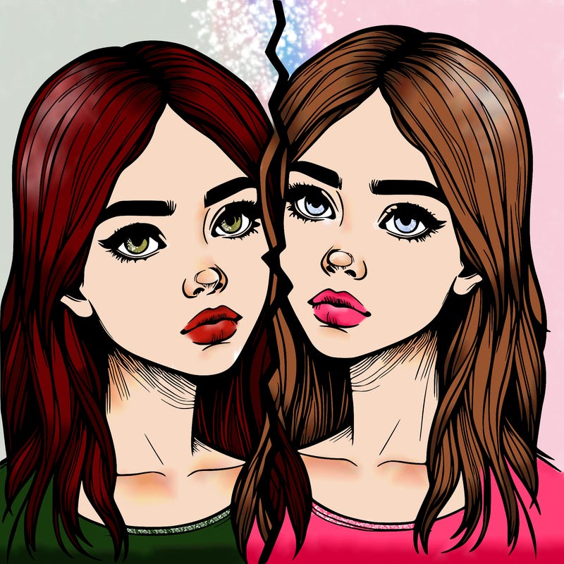 realistic girl split