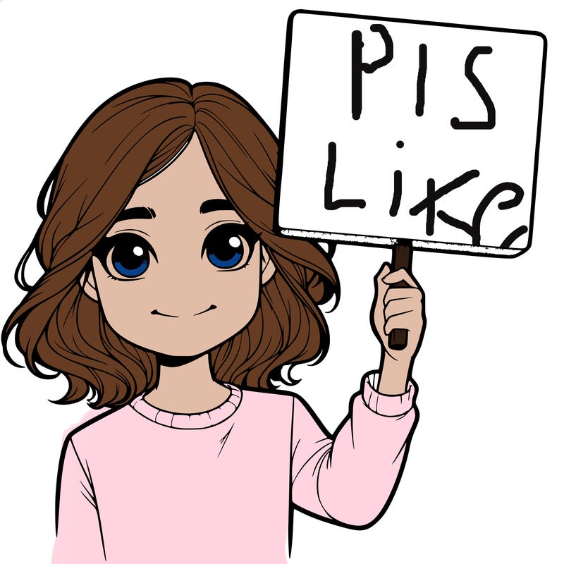 realistic girl holding up a sign