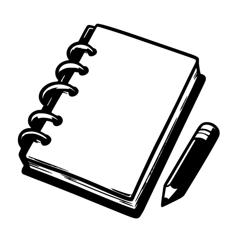 blank sketch pad