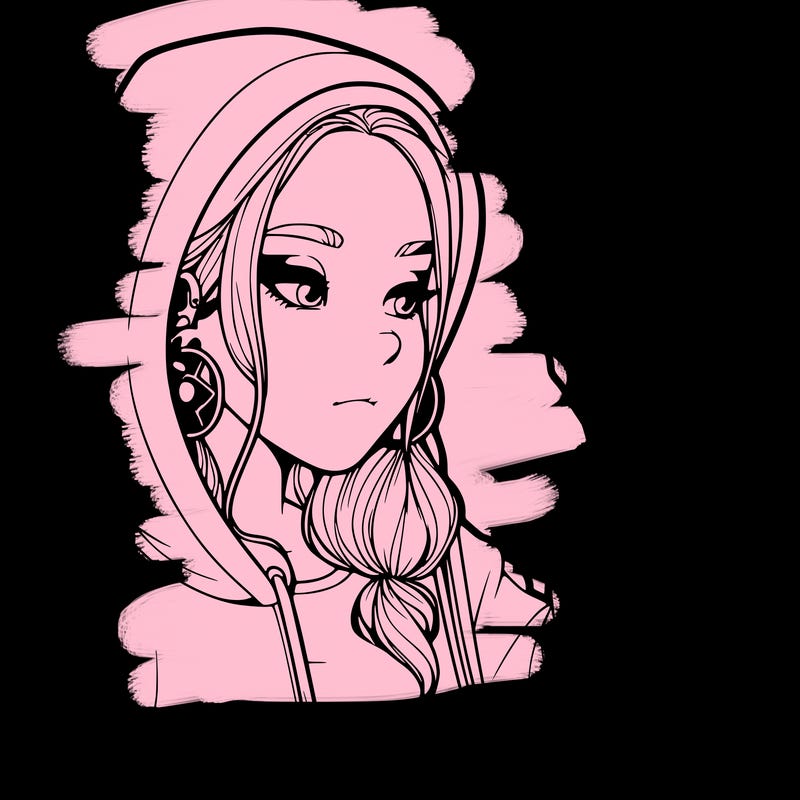 a realistic girl, spray painting