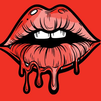 lips that look realistic and drip