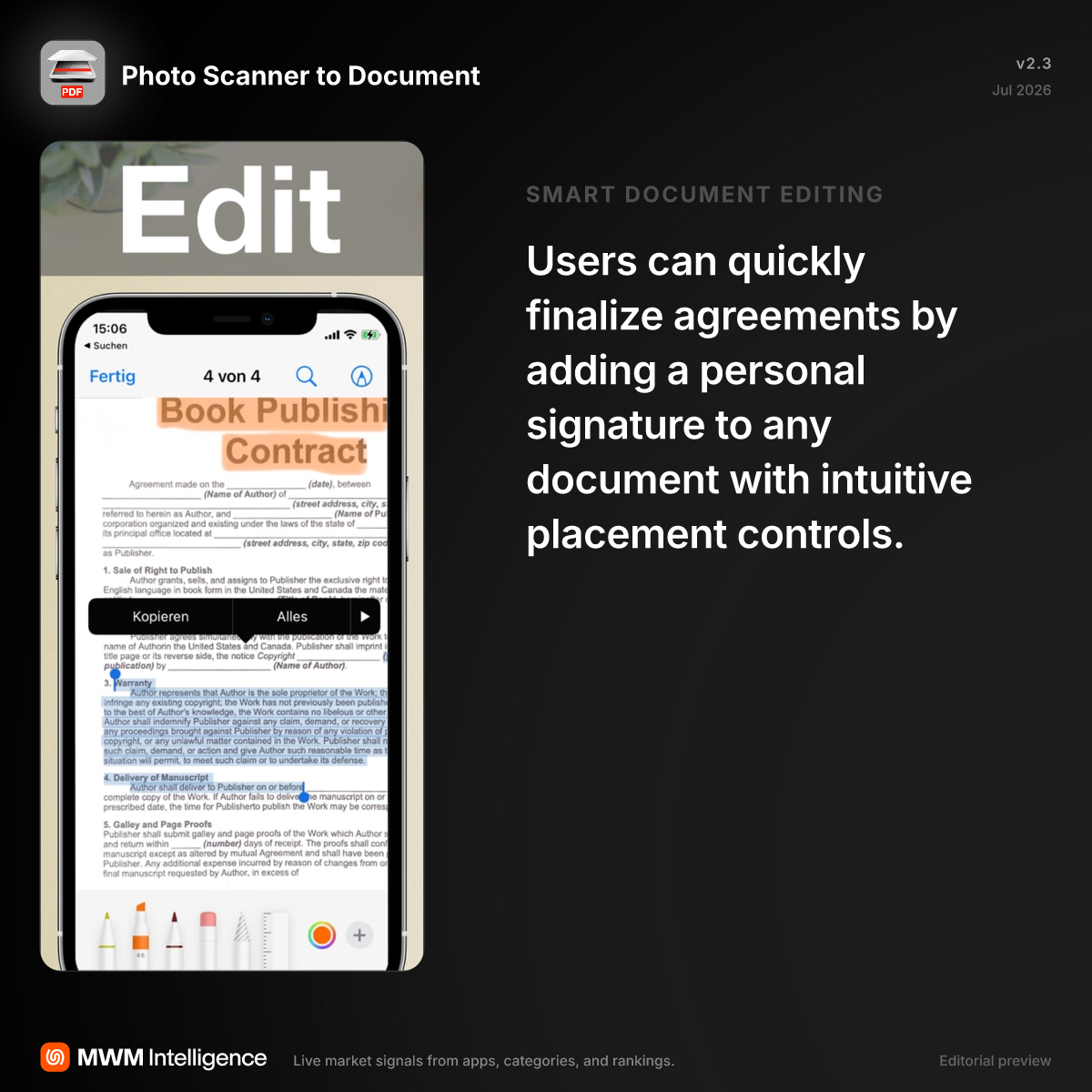 Photo Scanner to Document - Productivity App | MWM