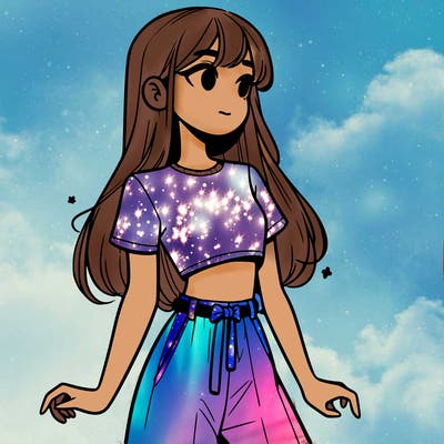 girl in a cute crop top