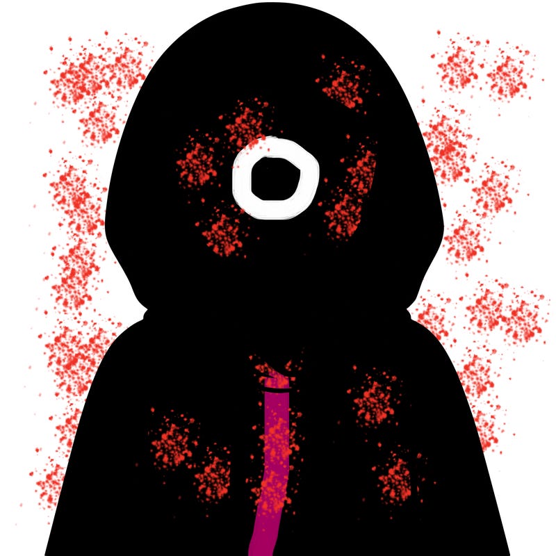 faceless girl in hoodie