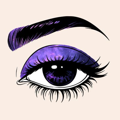 eye closed realistic