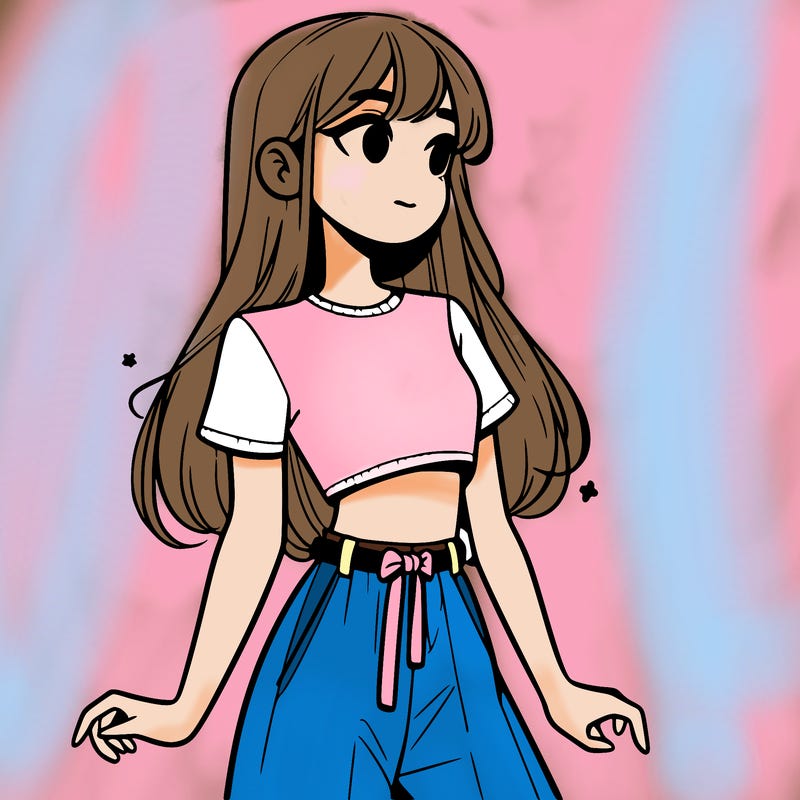 girl in a cute crop top