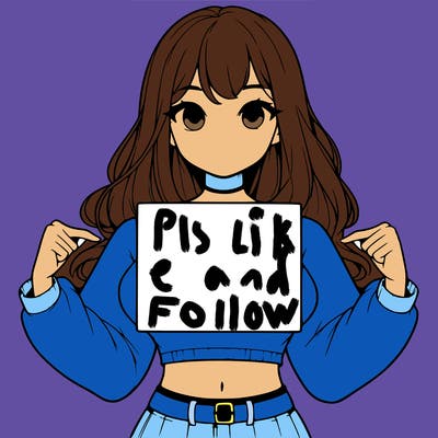 girl holding a blank sign in a long sleeve crop top