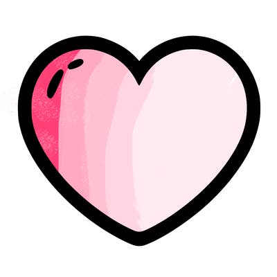 a blank heart