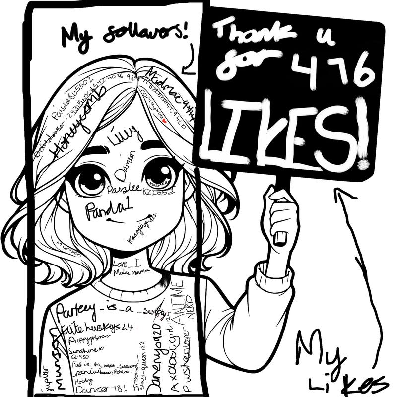 realistic girl holding up a sign